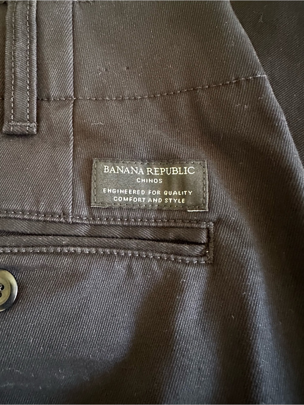 Banana Republic Men’s Black Chinos